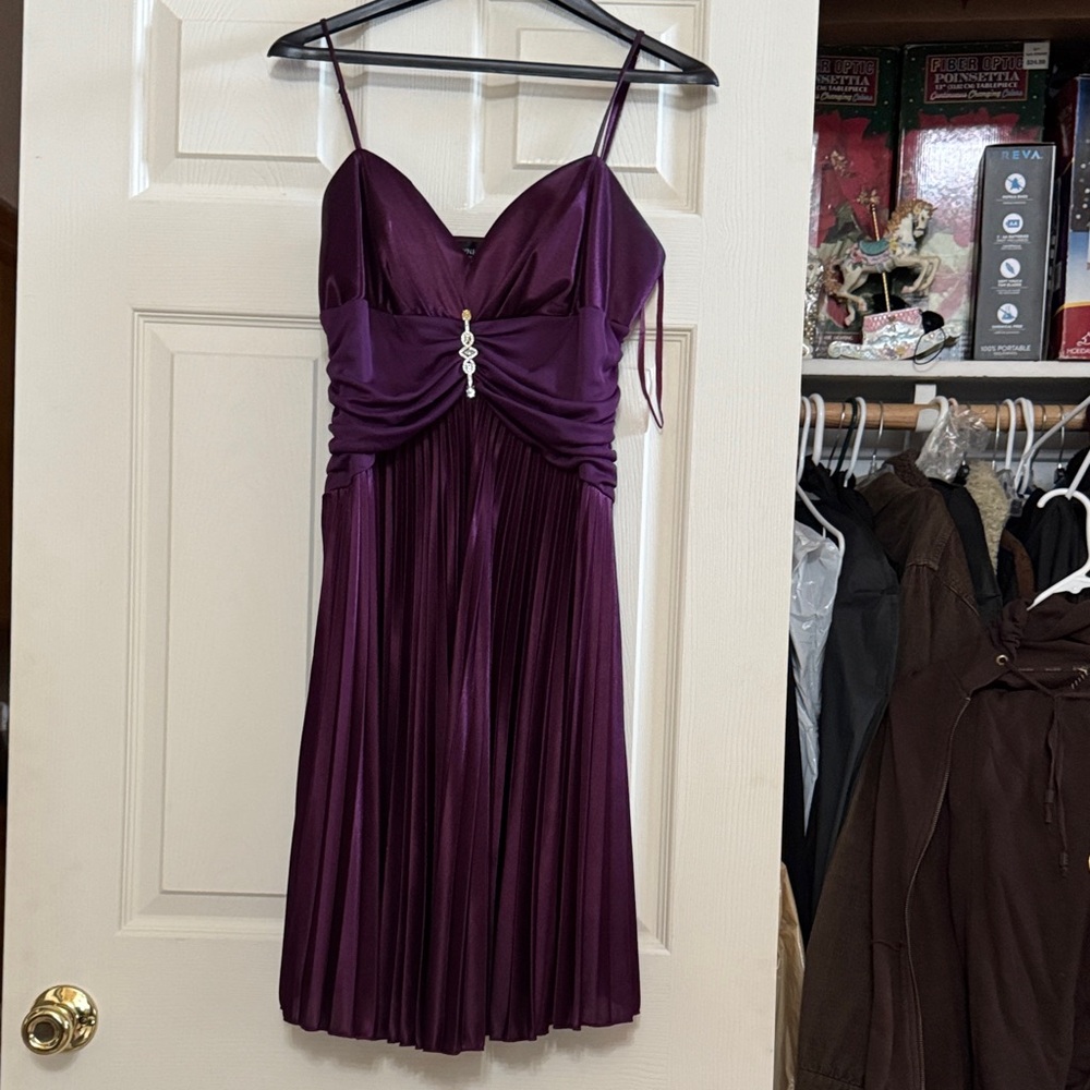 Alyn Paige Deep Purple Mini Dress